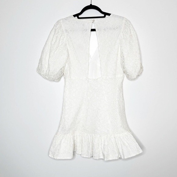 NWT Walter Baker Cutout Lace Caroline Mini Dress Womens Ivory Size 12 - Picture 5 of 8